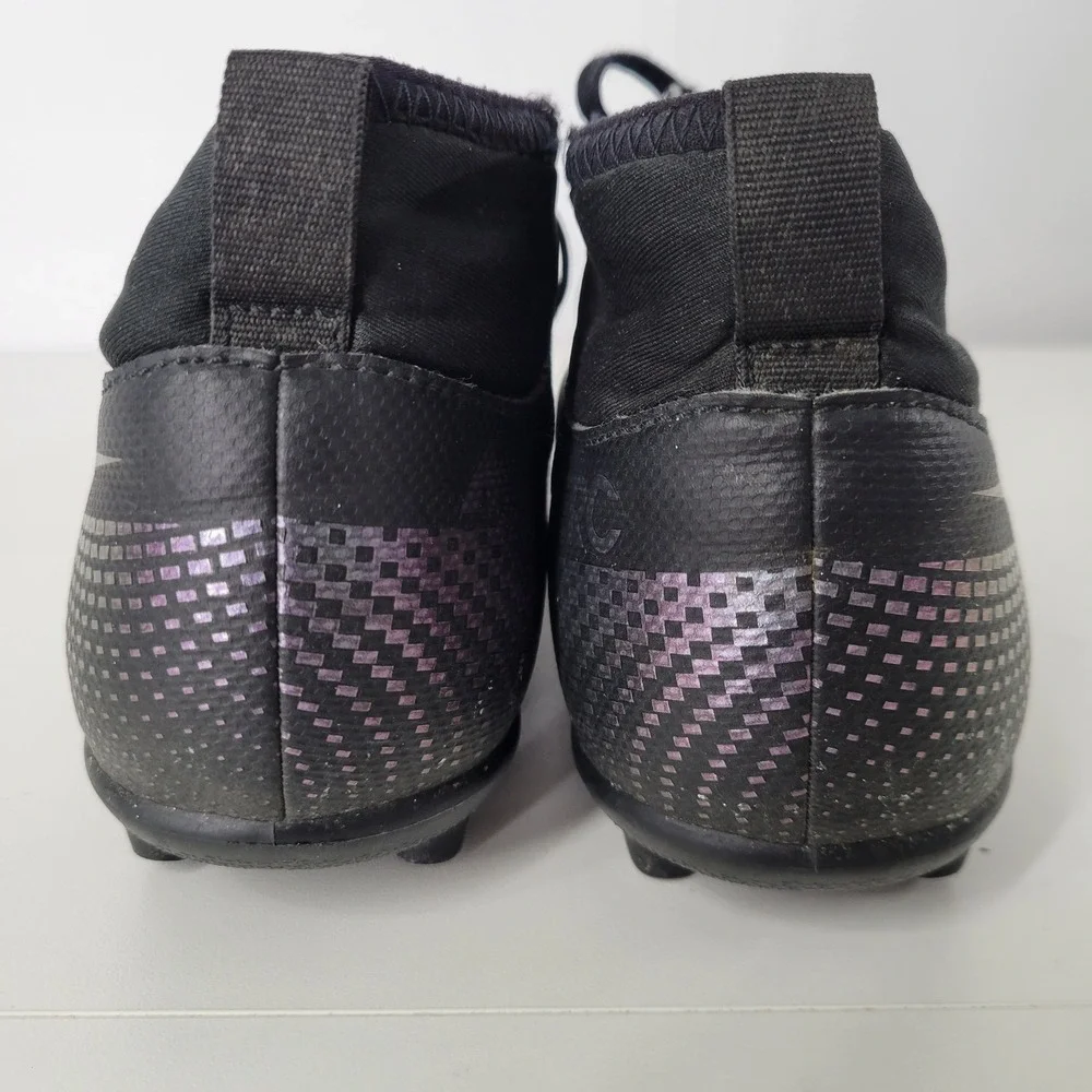 Nike‎ 4.5Y Mercurial Superfly 7 Academy MG Black Violet Soccer Cleats AT8150-010
